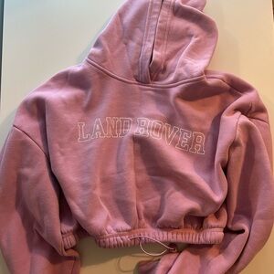 PacSun Pink Cropped Hoodie